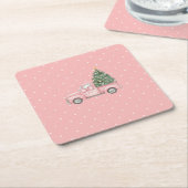 Christmas Rechteckiger Pappuntersetzer (angewinkelt)