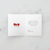 Christmas Red and White Celebration Karte (Innenseite)