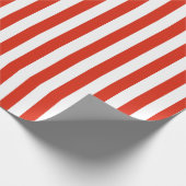 Christmas Red and White Striped Geschenkpapier (Ecke)