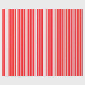 Christmas Red and White Stripes Geschenkpapier
