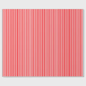 Christmas Red and White Stripes Geschenkpapier (Flach)