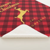 Christmas Red Black Buffalo Kariert Deh Sherpadecke (3/4)