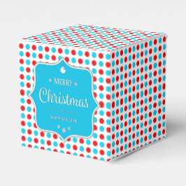 Christmas Red-Blue Polka Dots Fvor Box Geschenkschachtel