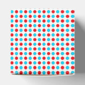 Christmas Red-Blue Polka Dots Fvor Box Geschenkschachtel (Oben)