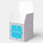 Christmas Red-Blue Polka Dots Fvor Box Geschenkschachtel (Geöffnet)