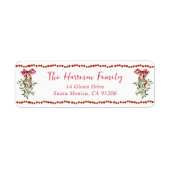 Christmas Red Bow Greenery Watercolor (Vorne)