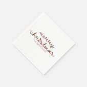 Christmas Red Bow Serviette (Ecke)