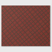 Christmas Red Buffalo Kariert Geschenkpapier (Flach)