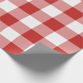 Christmas Red Buffalo Kariert Geschenkpapier (Ecke)