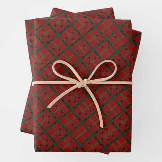Christmas Red Buffalo Kariert Geschenkpapier Set (Beispiel)