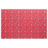 Christmas Red Candy Cane Stars Sleds Muster Stoff (Fat Quarter (45,7 x 55,9 cm))