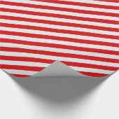 Christmas Red Candy Stripe Geschenkpapier (Ecke)