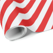 Christmas Red Candy Stripe Geschenkpapier (Rolleneckpunkt)