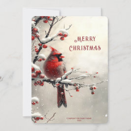 Christmas Red Cardinal Holiday Card Feiertagskarte