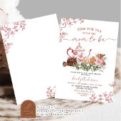 Christmas Red Chinoiserie Tee Party Kinderdusche Einladung