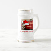 Christmas Red Corvette Bierglas (VorderseiteRechts)