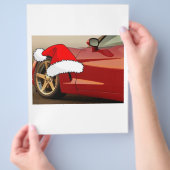 Christmas Red Corvette Flyer (Hand)