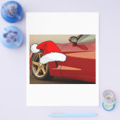 Christmas Red Corvette Flyer (Einzeln)