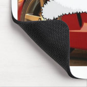 Christmas Red Corvette Mousepad (Ecke)