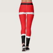 Christmas Red Elf Santa Claus Leggings (Rückseite)
