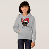 Christmas Red Fawn French Bulldog Hoodie (Vorne ganz)