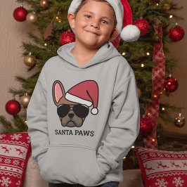 Christmas Red Fawn French Bulldog Hoodie
