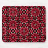 Christmas Red Floral Mousepad (Vorne)