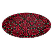Christmas Red Floral Schneidebrett (Ecke)
