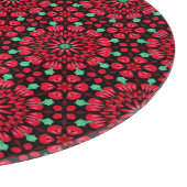Christmas Red Floral Schneidebrett (Ecke)