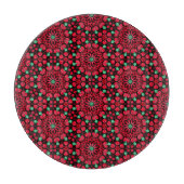 Christmas Red Floral Schneidebrett (Vorderseite)