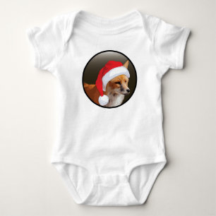 Christmas Red Fox - Baby Jersey Bodysuit Strampler