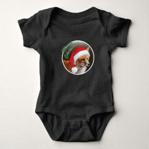 Christmas Red Fox - Baby Jersey Bodysuit Strampler