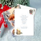 Christmas Red Fox Folien Feiertagskarte