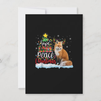 Christmas Red Fox Weihnachtsmannmütze Reindeer Cos Einladung