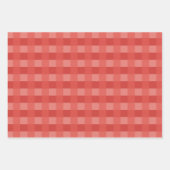 Christmas Red Gingham Pattern Checked Geschenkpapier Set (Vorderseite 3)