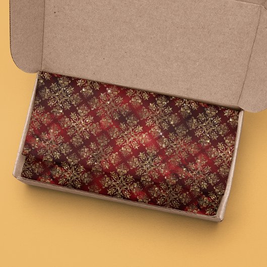 Christmas Red Gold Elegant Glam Seidenpapier