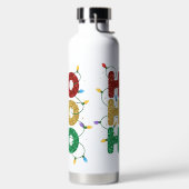 CHRISTMAS RED GOLD GREEN GLITTER LOOK HO HO HO TRINKFLASCHE (links)