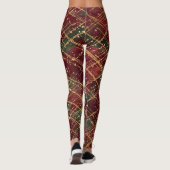 Christmas, Red Gold Green ,White Merry Christmas Leggings (Rückseite)
