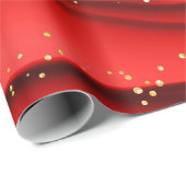 CHRISTMAS RED GREEN & GOLD ABSTRAKTE WIRBEL GESCHENKPAPIER (Rolleneckpunkt)
