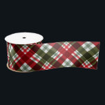 Christmas Red Green Kariert<br><div class="desc">Rot, Grün und Weiß Weihnachten kariertes Design, dieses satinierte Band ist ein Spaß für Urlaubsgeschenke und Dekoration. PASSENDE Artikel in unserer Sammlung.</div>