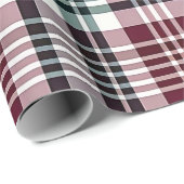 Christmas Red Green Kariert Geschenkpapier (Rolleneckpunkt)
