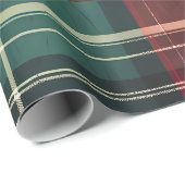 Christmas Red Green Kariert Geschenkpapier (Rolleneckpunkt)