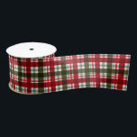 Christmas Red Green Kariert Satinband<br><div class="desc">Rot,  Grün und Weiß Weihnachten kariertes Design,  dieses satinierte Band ist ein Spaß für Urlaubsgeschenke und Dekoration. PASSENDE Artikel in unserer Sammlung.</div>