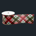 Christmas Red Green Kariert Satinband<br><div class="desc">Rot,  Grün und Weiß Weihnachten kariertes Design,  dieses satinierte Band ist ein Spaß für Urlaubsgeschenke und Dekoration. PASSENDE Artikel in unserer Sammlung.</div>