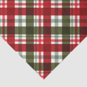 Christmas Red Green Kariert Seidenpapier (Ausschnitt)