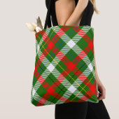 Christmas Red Green White Flannel Plaid Design Tasche