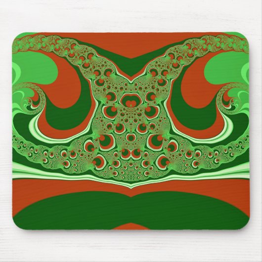 CHRISTMAS ~ Red Green White Mouse Pad Mousepad (Vorne)