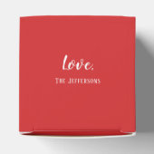 Christmas Red Green Wreath Holly Ivy Typografie Geschenkschachtel (Oben)