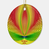 ~ CHRISTMAS Red Green Yellow 2024 Keramik Ornament (Links)