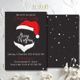 Christmas Red Hat Party Holiday Celebration Einladung